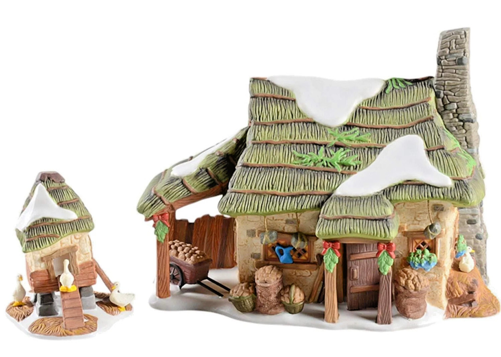 Department 56 Dickens Village Series McShane Cottage 58444 1999 Set of 2